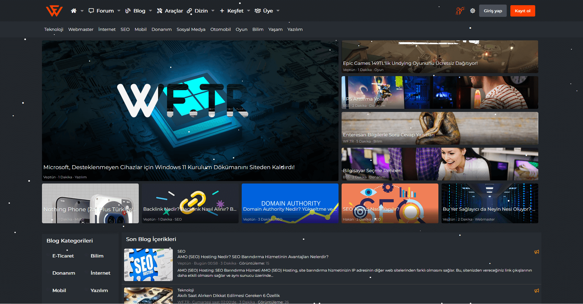 WF.TR Webmaster Forumu ve Freelancer Platformu: Dijital Dünyada Yeni Bir Kapı