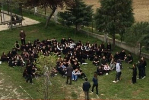 Edirne Keşan'da öğrenci protestosuna müdahale iddiası!