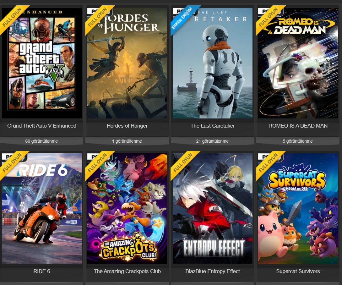 Yeni çıkan oyun indir