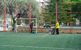 Kütahya’da park ve havuzlarda genel temizlik
