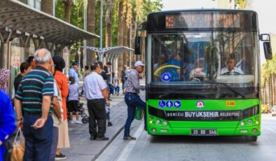 Denizliliye bayramda ulaşım ücretsiz