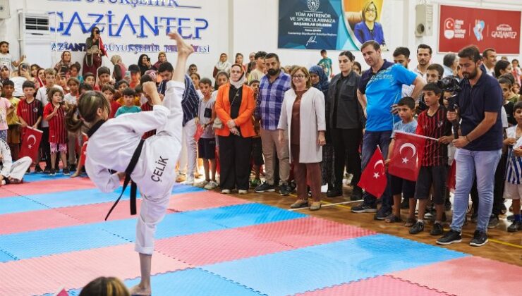 Gaziantep’te yaz spor okullarına yoğun ilgi