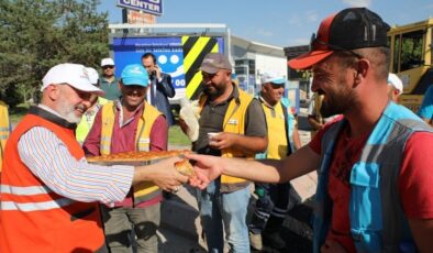 Kayseri Kocasinan’da Oto Galericiler’e asfalt dopingi