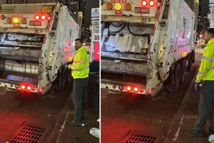 New York’ta temizlik işçileri, yılbaşı günü sabaha kadar mesailerine devam