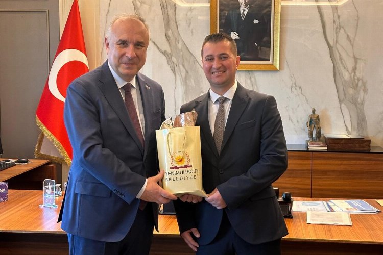 Yenimuhacır Belediye Başkanı Tamer Kıral, İSKİ’de düzenlenen Dijital Dönüşüm Projesi tanıtım