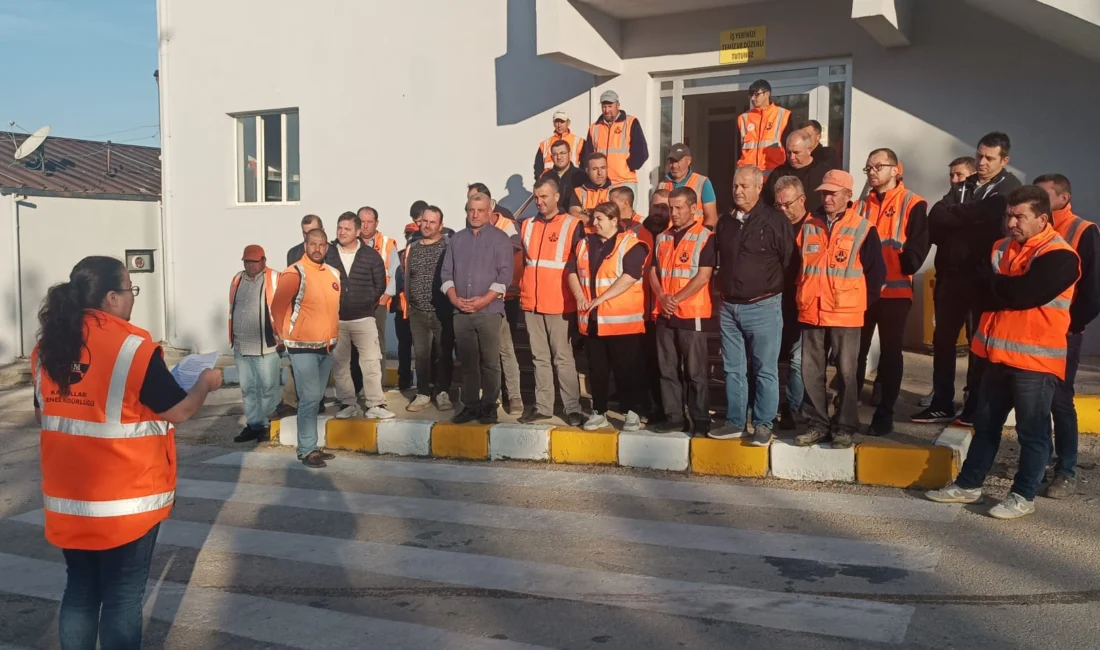 Edirne’nin Keşan ilçesinde Karayolları’nda çalışan, Türk-iş Sendikası’na bağlı Yol-İş Sendikası