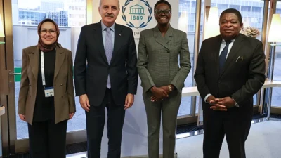 TBMM Başkanı Numan Kurtulmuş, Parlamentolar Arası Birlik (PAB) Başkanı Tulia