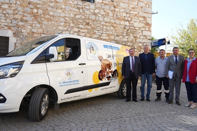 Muğla Milas Belediyesi ilçe genelinde sokak hayvanlarının yardımına koşuyor. MUĞLA