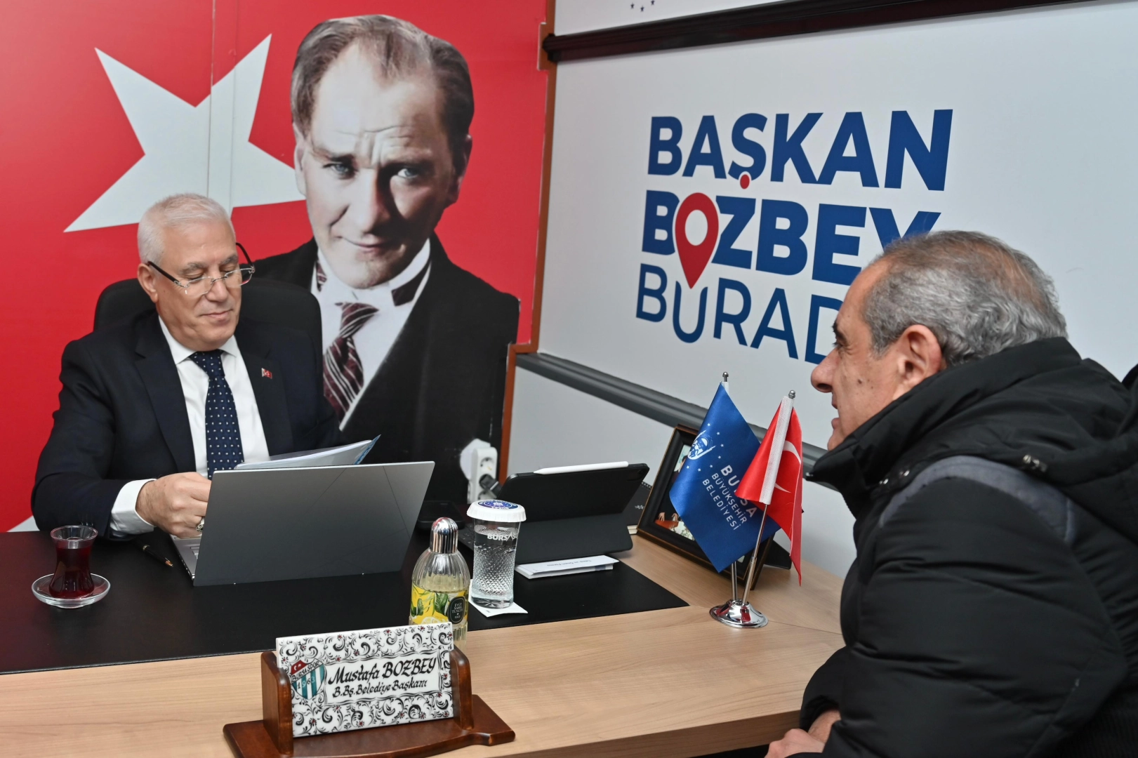 Bursa’da ‘Başkan Bozbey Burada’ projesi kapsamında makamını Mudanya ilçesine taşıyan Büyükşehir