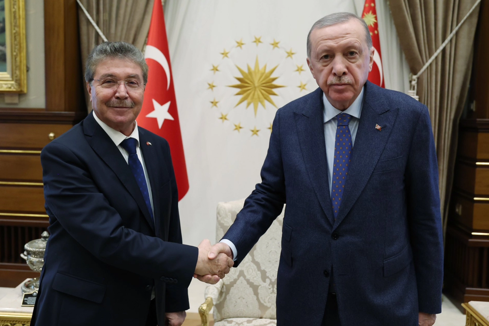 Cumhurbaşkanı Recep Tayyip Erdoğan, Kuzey Kıbrıs Türk Cumhuriyeti (KKTC) Başbakanı