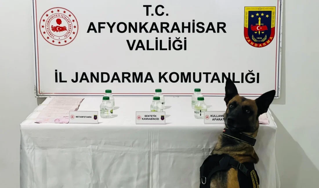 Afyonkarahisar İl Jandarma Komutanlığı uyuşturucuyla mücadele kapsamında operasyon düzenledi. AFYONKARAHİSAR