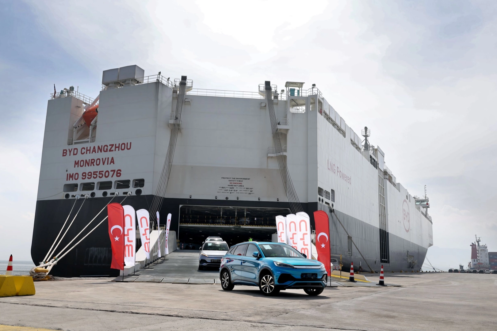 Türkiye’deki yüksek satış adetleri BYD’nin dev araç gemisi “BYD CHANGZHOU”yu