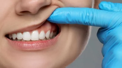 Diş eti çekilmesinin başlıca nedeninin diş taşı birikimi olduğunu belirten