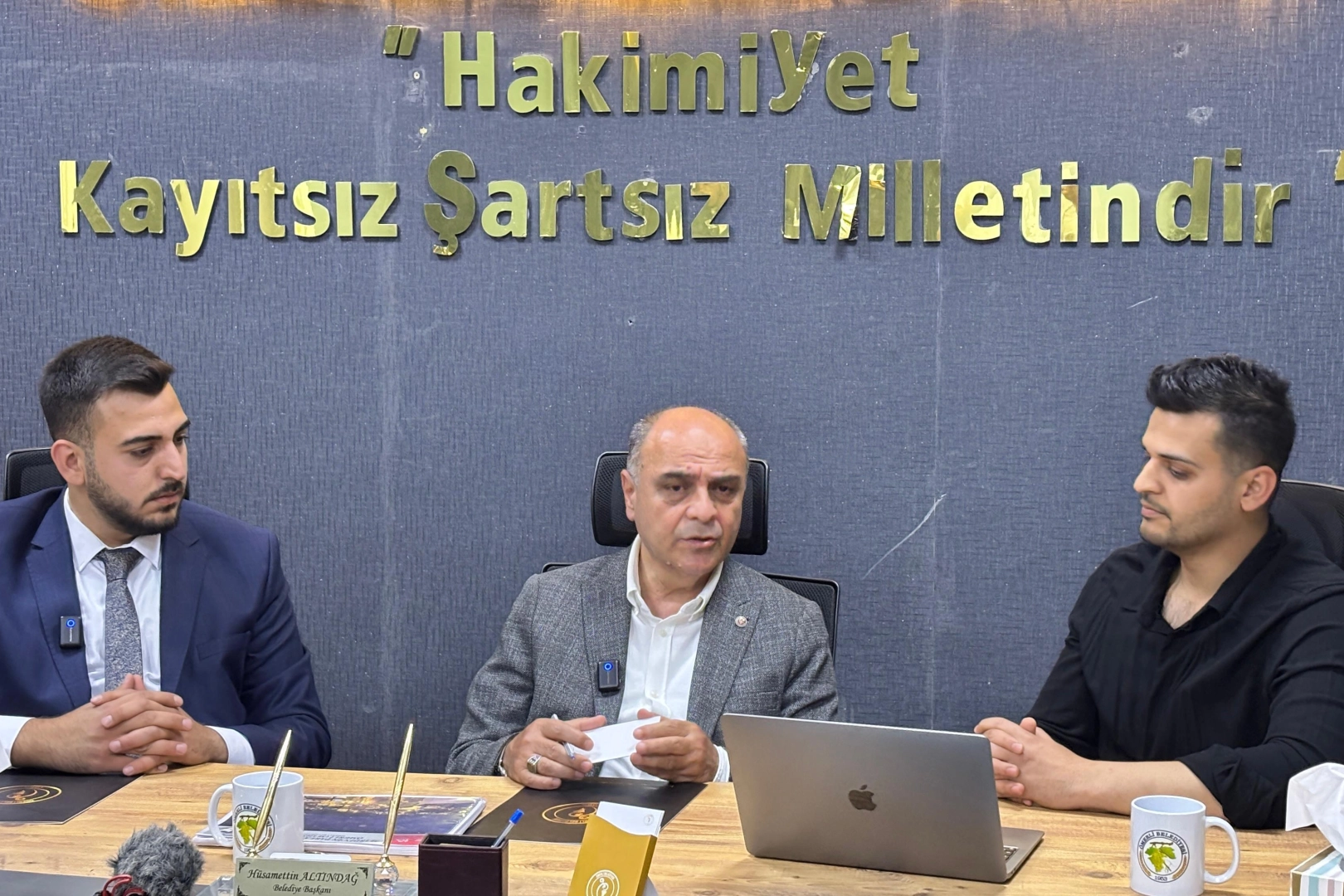 Mardin’de Ömerli Belediye Başkanı Hüsamettin Altındağ ve AK Parti Ömerli