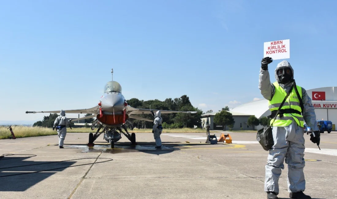 9. Ana Jet Üs Komutanlığı’nda gerçekleştirilen Hava Kuvvetleri KBRN Tatbikatı-2025,