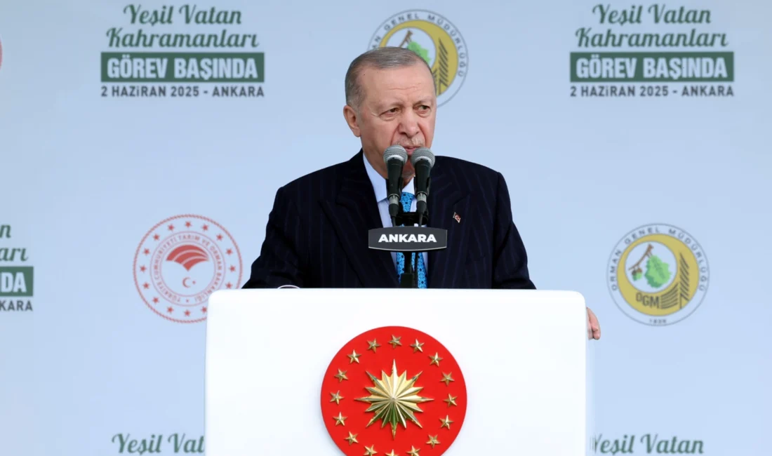 Cumhurbaşkanı Erdoğan, Etimesgut’ta “Yeşil Vatan Kahramanları Görev Başında” programında orman