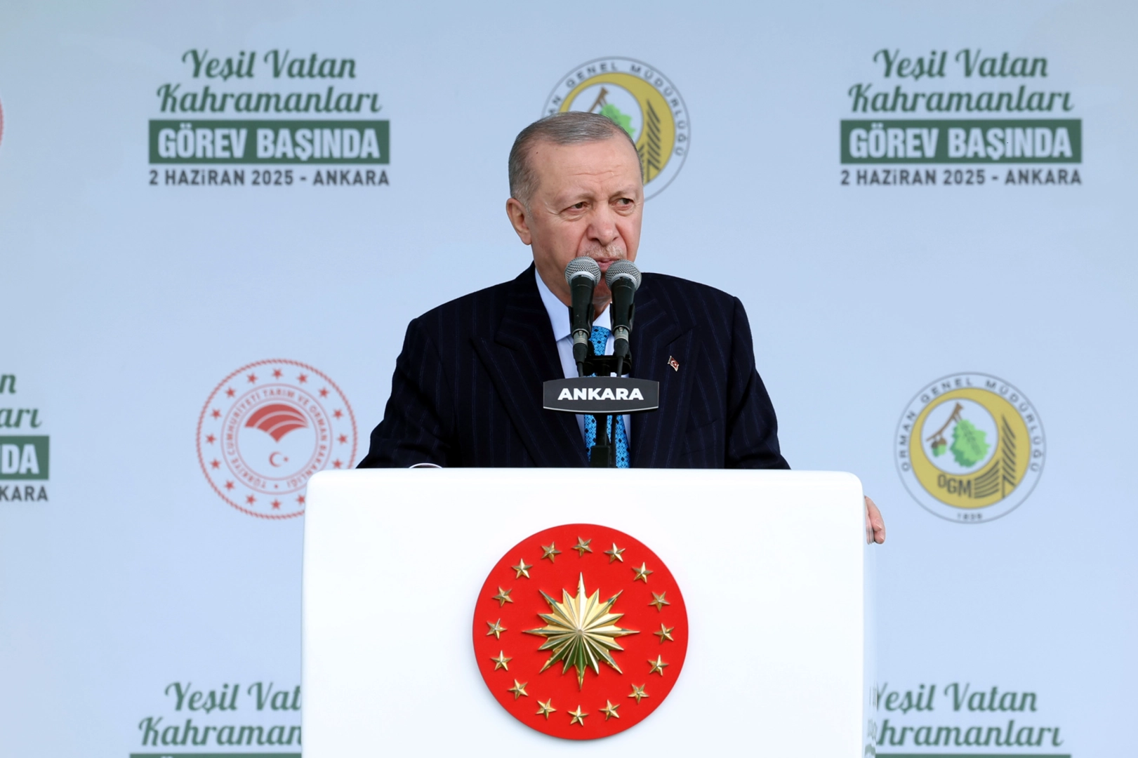 Cumhurbaşkanı Erdoğan, Etimesgut’ta “Yeşil Vatan Kahramanları Görev Başında” programında orman