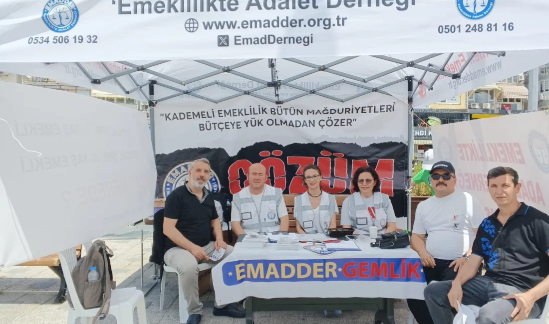 Emeklilikte Adalet Derneği (EMADDER) Bursa İl Temsilciliği ile Gemlik Temsilciliği,