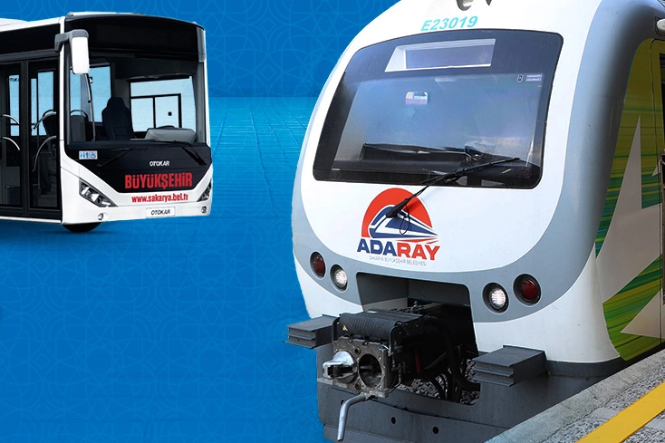 Sakarya Büyükşehir Belediyesi, bayram geleneğini bozmayıp belediye otobüsleri ve ADARAY’ın