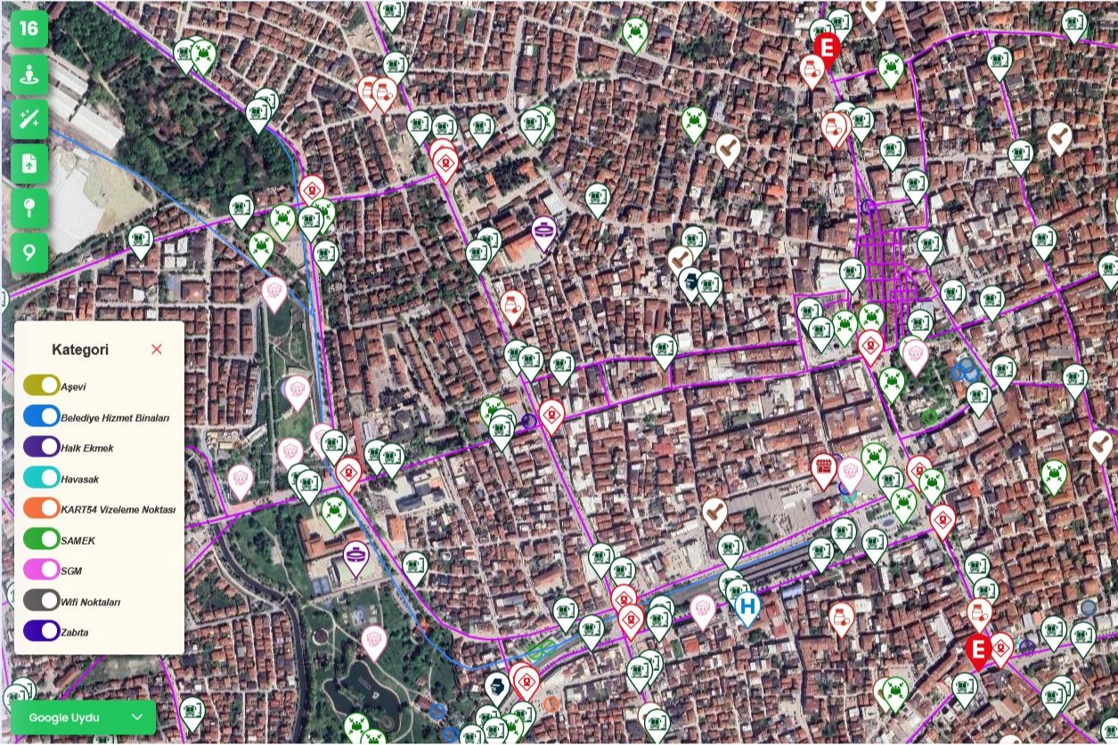 Sakarya Büyükşehir Belediyesi, yerli ve milli yazılım “ATLAS” coğrafi bilgi