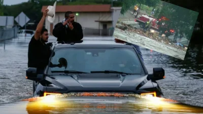 ABD’nin Teksas eyaletinde yoğun yağış nedeniyle oluşan sel felaketinde 26