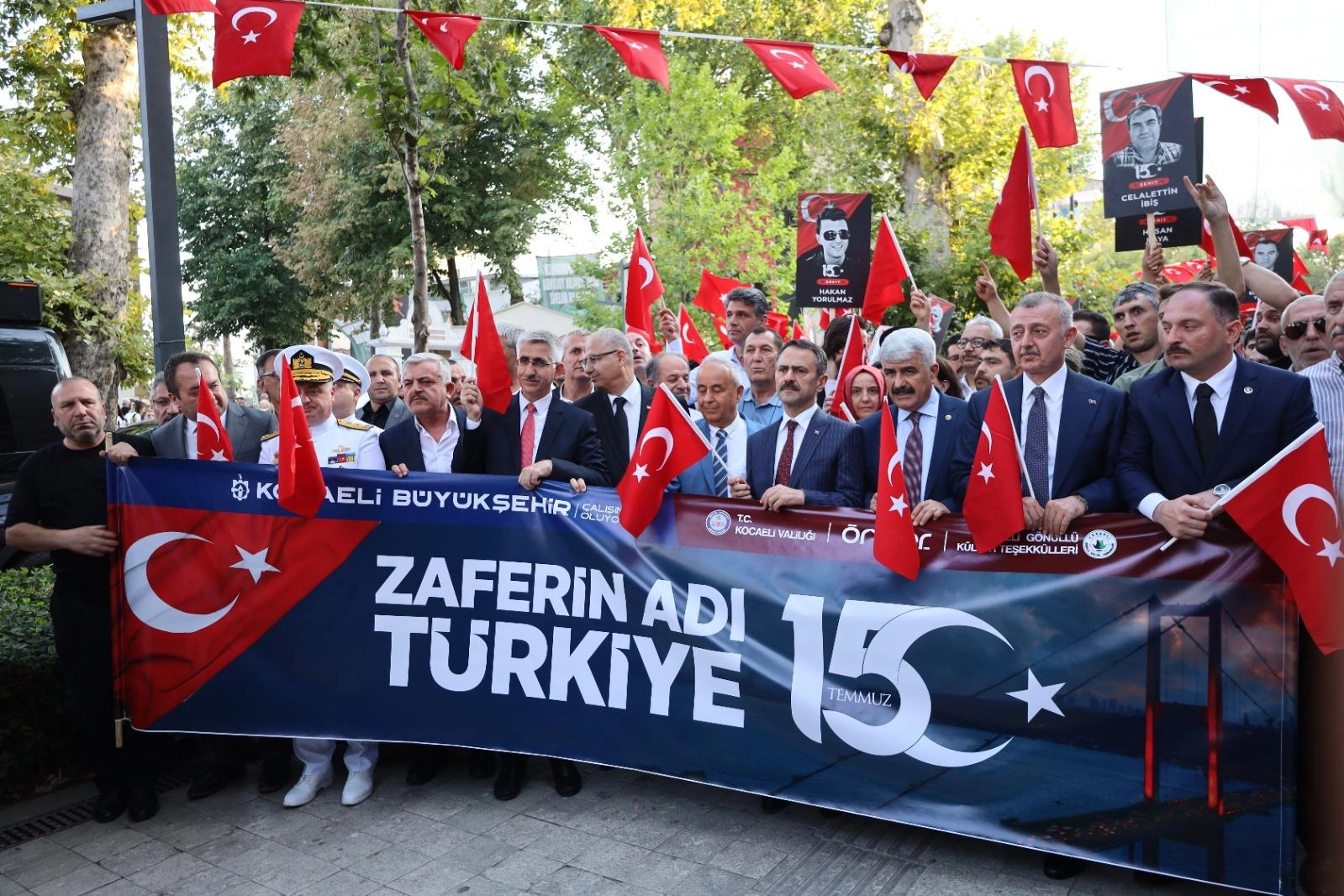 Kocaeli Valiliği, Kocaeli Büyükşehir Belediyesi ve sivil toplum kuruluşlarının 15