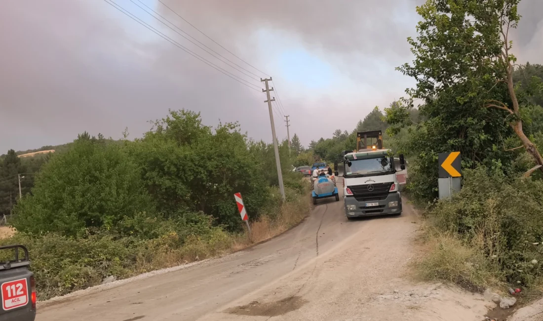 Bursa Valiliği, devam eden orman yangınlarına 35 hava aracı, 1.136