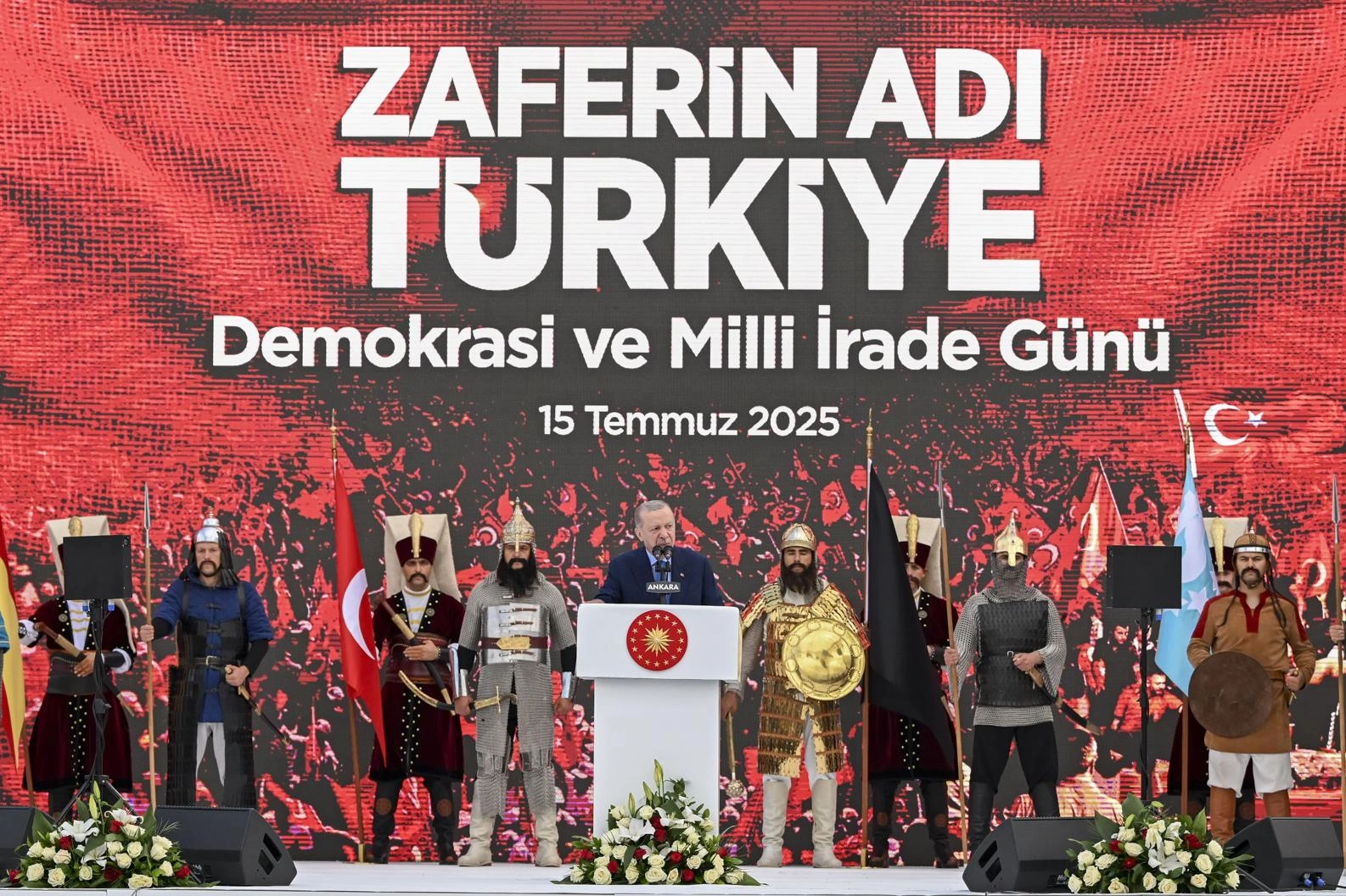 Cumhurbaşkanı Recep Tayyip Erdoğan, Gölbaşı Özel Harekât Başkanlığı’nda düzenlenen 15