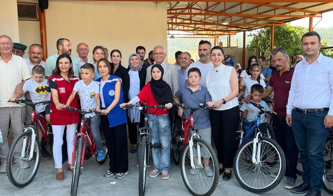 Muğla Büyükşehir Belediyesi “Kitaplara Yolculuk Sizden Bisikletiniz Büyükşehirden” projesi ile