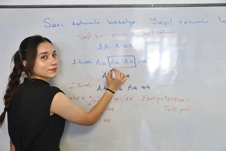 Antalya Büyükşehir Belediyesi’ne bağlı ATABEM’in Alanya kurs merkezinde LGS’ye hazırlanan