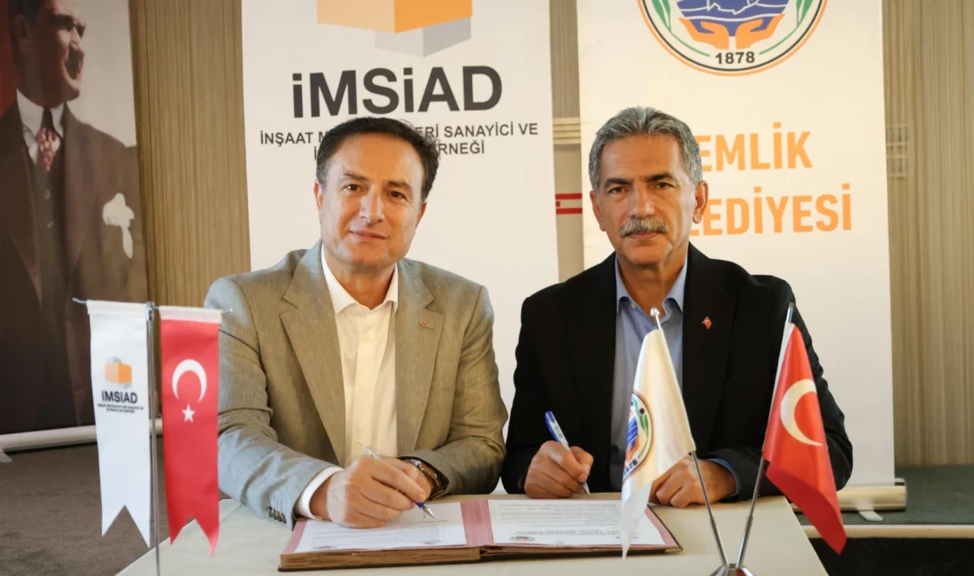 Bursa Gemlik Belediyesi ile İMSİAD arasında imzalanan protokolle, ilçede sağlıksız