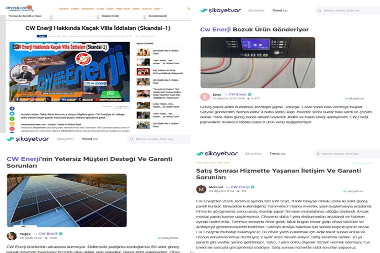 Antalya’da faaliyet gösteren hakkında kaçak villa iddiaları da bir çok