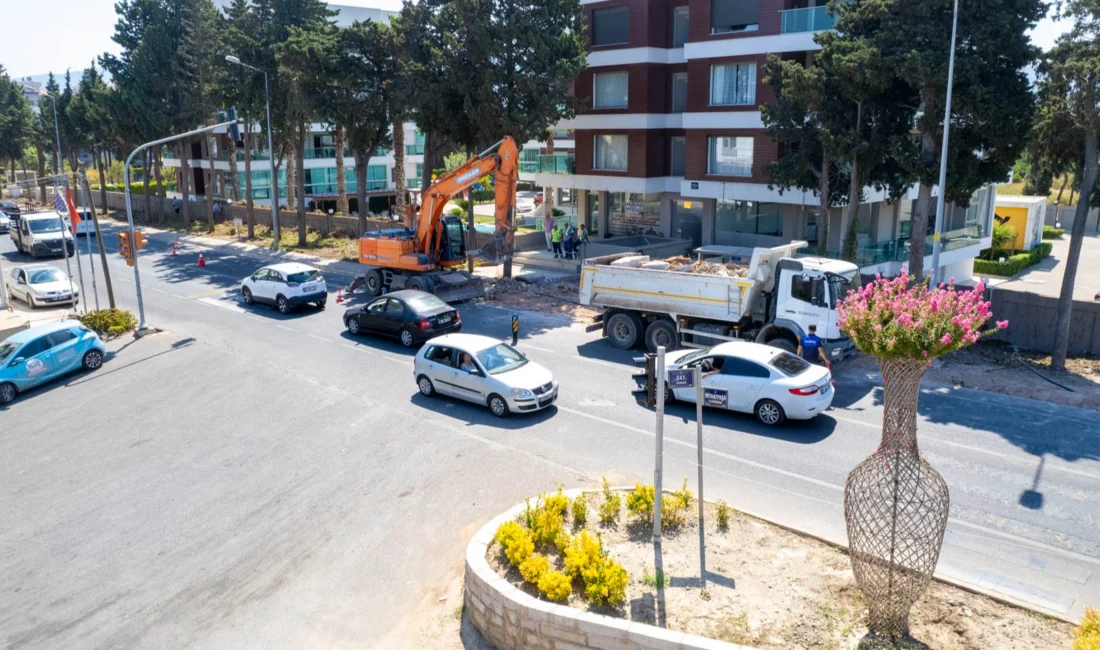 İzmir’de Güzelbahçe Belediyesi, kentin önemli ana arterlerine neşteri vuruyor. Siteler