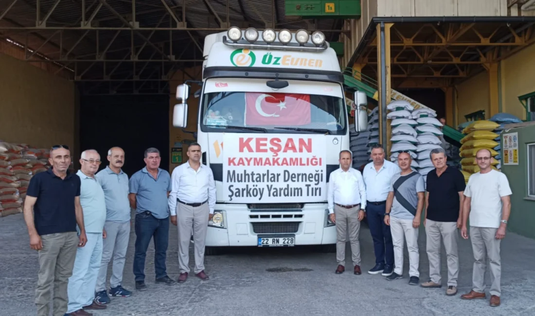 Keşan Muhtarlar Derneği, Şarköy’de çıkan orman yangınında zarar gören hayvan