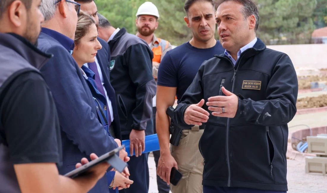 Bilecik Valisi Faik Oktay Sözer, yapımı hızla devam eden Yeni