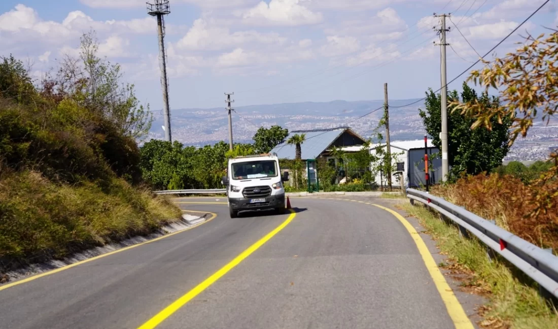 Kocaeli Büyükşehir Belediyesi, ulaşım güvenliğini artırmak amacıyla Kartepe zirve yolunda