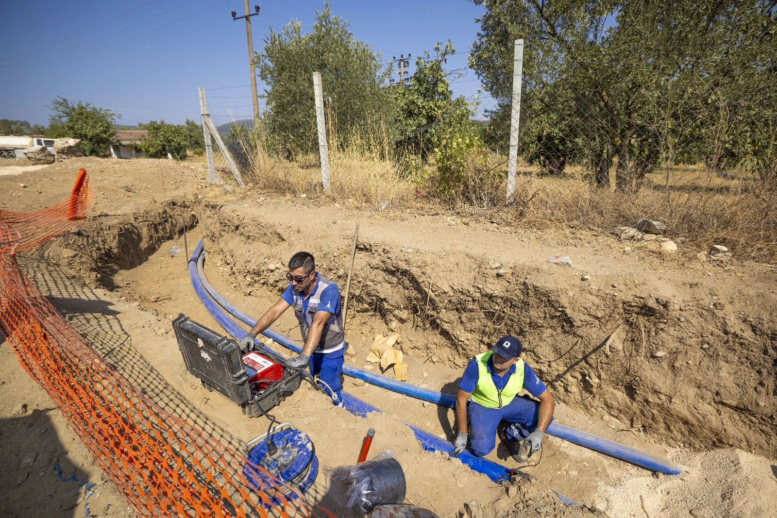 İZSU Genel Müdürlüğü, Tire’nin Çayırlı Mahallesi’nde 4,5 kilometrelik içme suyu