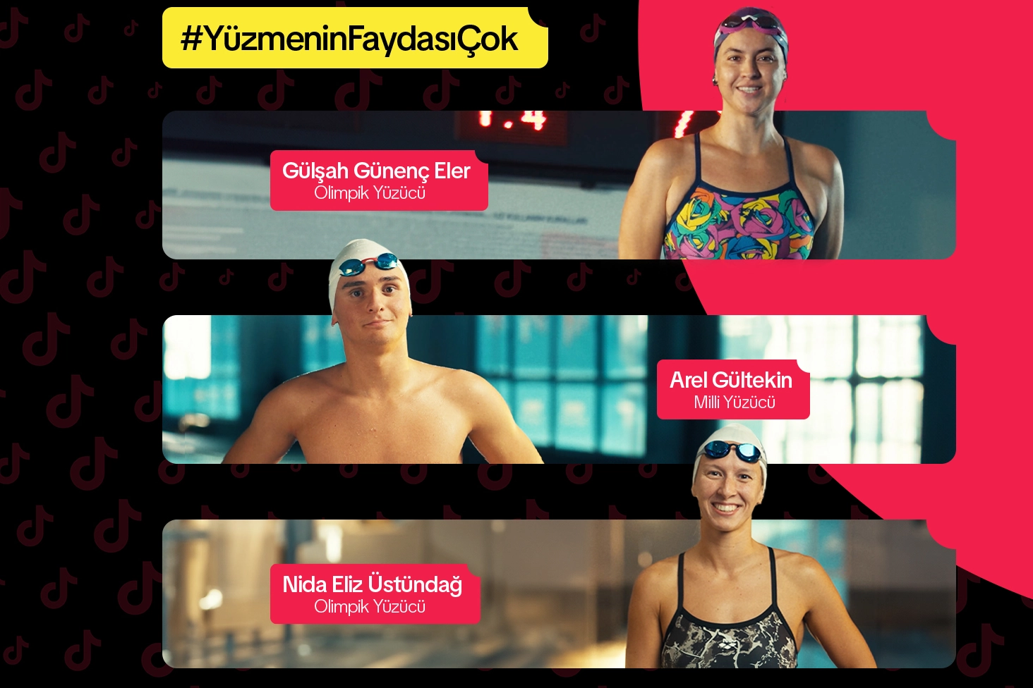 Milli yüzücüler, yüzmenin faydalarını TikTok’ta anlatarak gençlere ilham veriyor. İSTANBUL