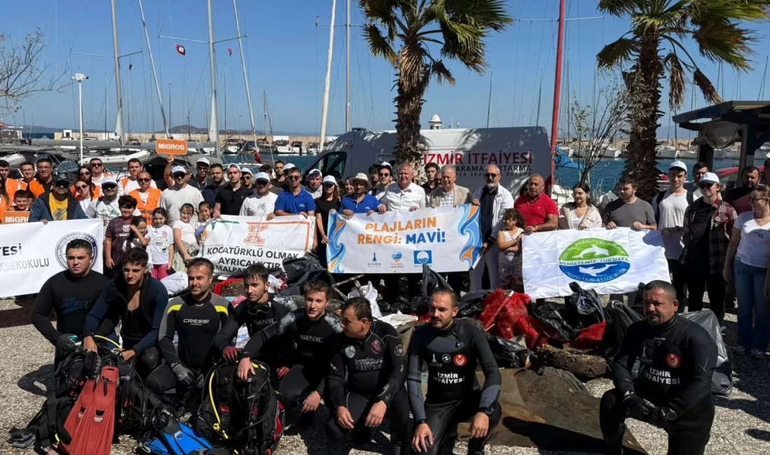 Uluslararası Kıyı Temizleme Günü kapsamında (ICC) TURMEPA öncülüğünde İzmir Büyükşehir