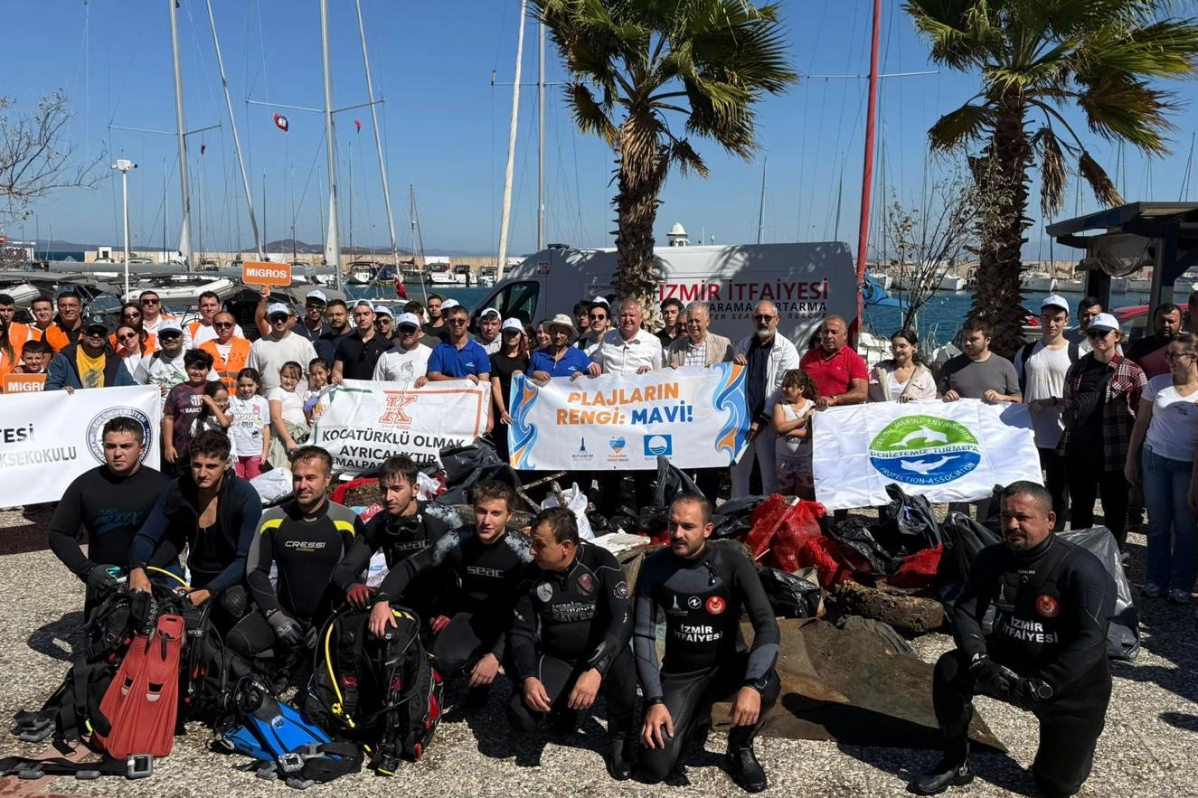 Uluslararası Kıyı Temizleme Günü kapsamında (ICC) TURMEPA öncülüğünde İzmir Büyükşehir