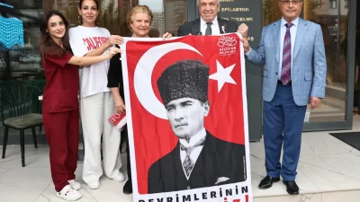 Nilüfer Belediye Başkanı Şadi Özdemir ve BESOB Başkanı Fahrettin Bilgit,