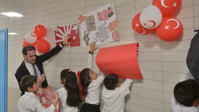 Bursa Büyükşehir Belediyesi tarafından ‘Çocuk Dostu Metro İstasyonu’na dönüştürülen Dörtçelik