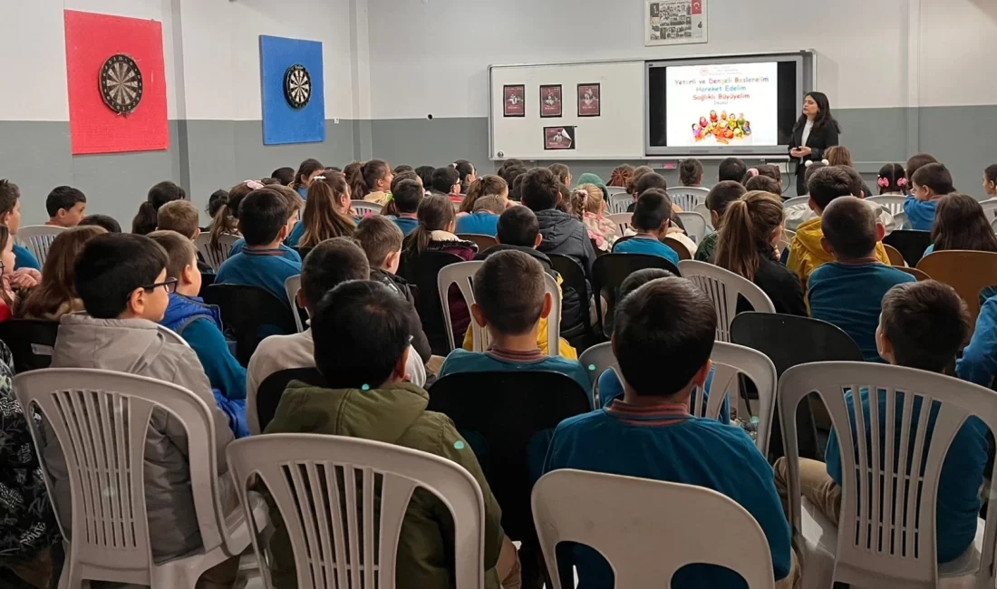 Edirne Keşan’da İlçe Sağlık Müdürlüğü, öğrencilerde sağlıklı yaşam bilincini artırmak