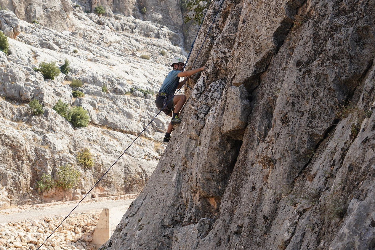 Gaziantep Büyükşehir Belediyesi tarafından düzenlenen 5’inci Köklüce Kanyonu Tırmanış Şenliği