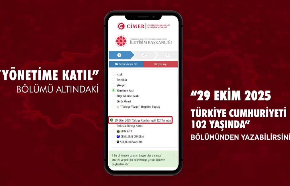 İletişim Başkanlığı, 29 Ekim Cumhuriyet Bayramı kapsamında vatandaşları duygu ve