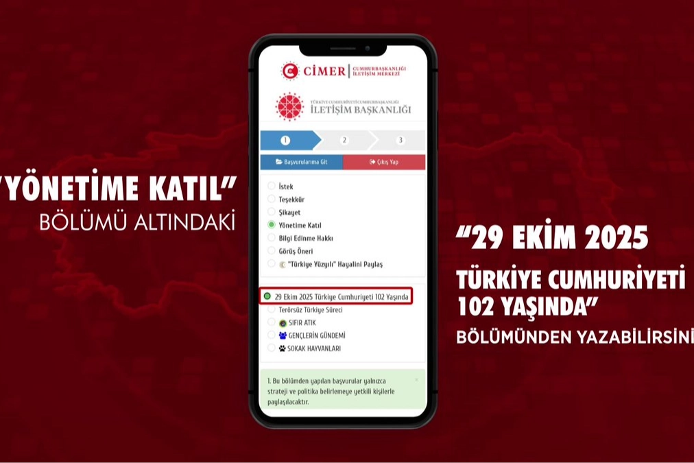 İletişim Başkanlığı, 29 Ekim Cumhuriyet Bayramı kapsamında vatandaşları duygu ve