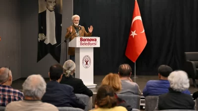 Bornova Belediyesi’nin “Kent Söyleşileri” etkinliğinde bu hafta Şair Tuğrul Keskin