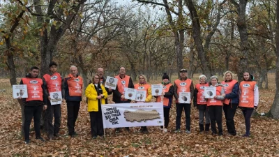 Erozyonla Mücadele Haftası kapsamında açıklama yapan TEMA Vakfı Edirne İl