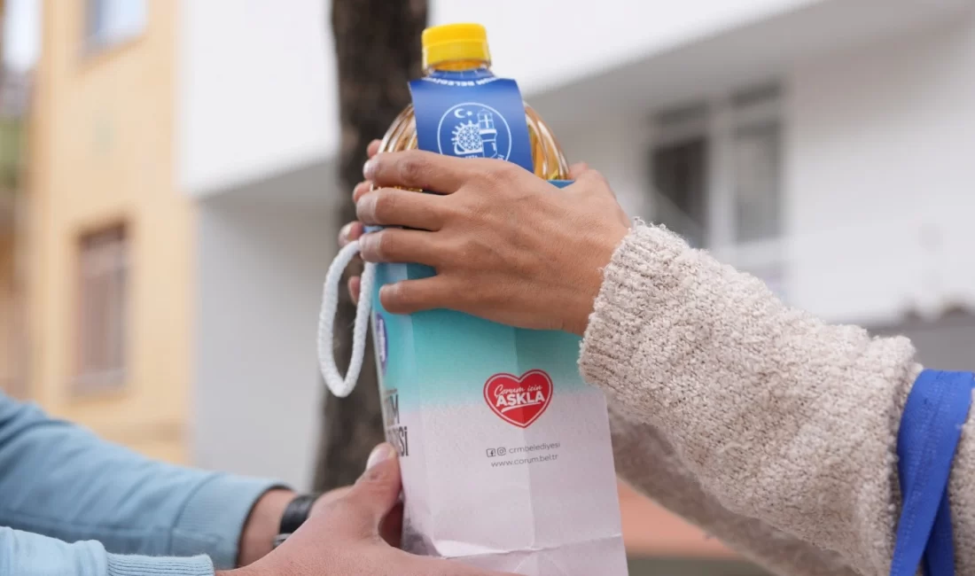 Çorum Belediyesi, sosyal belediyecilik ve gönül belediyeciliği anlayışıyla ihtiyaç sahibi