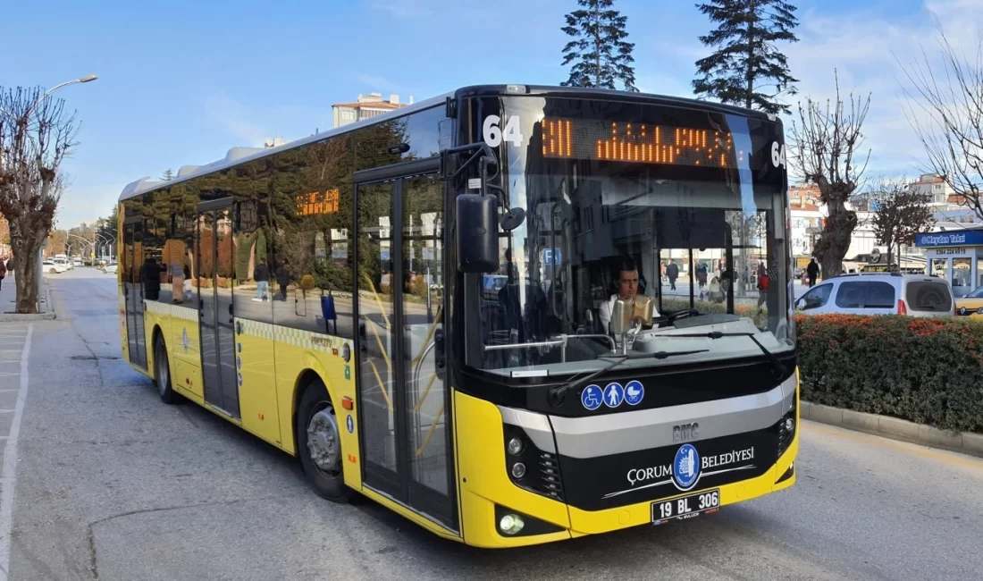 Çorum Belediyesi toplu ulaşım hizmetlerinde uygulamaya koyduğu yeniliklerle halk otobüslerinin